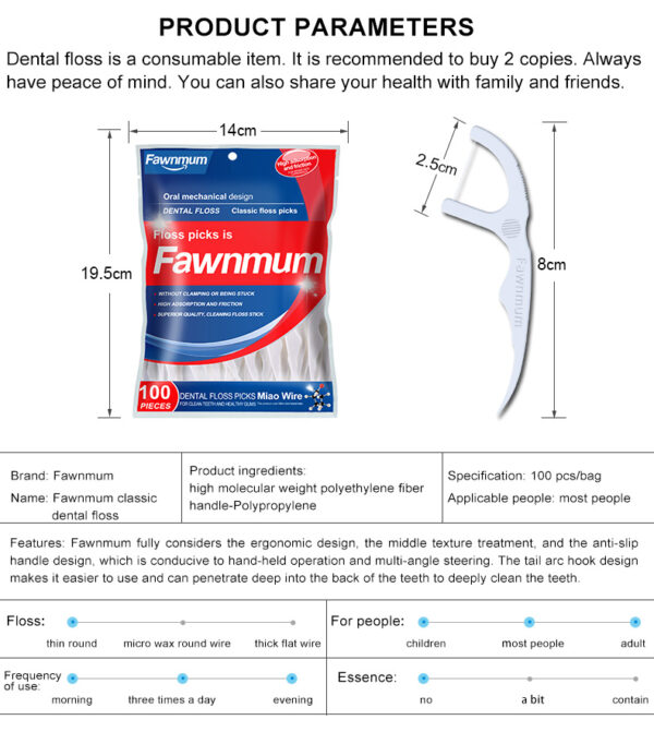 Sustainable Eco friendly Dental Floss Sticks Price - Image 5